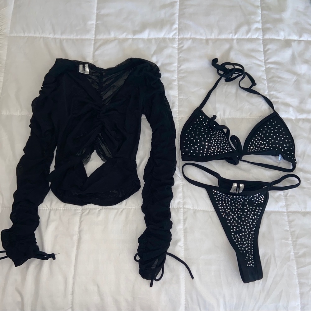 Fashion nova 3 piece swimsuit